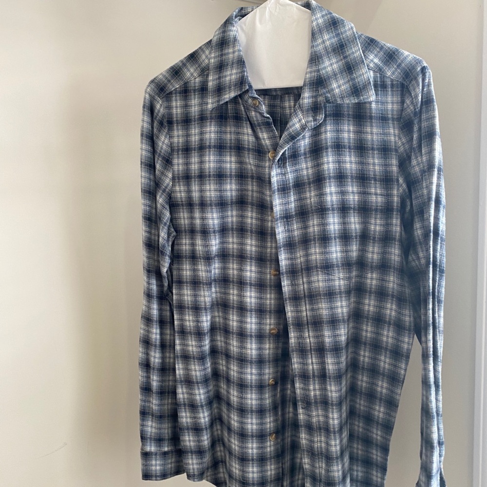 Brandy Melville - Plaid blue flannel